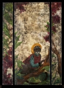 Full view of Monkey in the Garden, SOLD