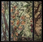 Frog & Flower, part of elevator panels, SOLD