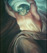 Powder Room ceiling, Micheangelo reproduction